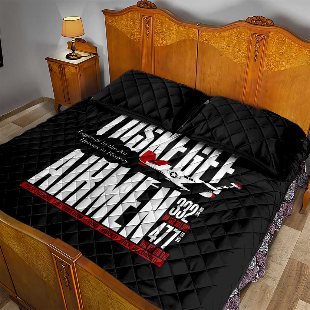 Wings of Honor Tuskegee Airmen Quilt Bed Set 332nd 477th Fighter Group Tribute - African Pride