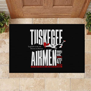 Wings of Honor Tuskegee Airmen Rubber Doormat 332nd 477th Fighter Group Tribute - African Pride