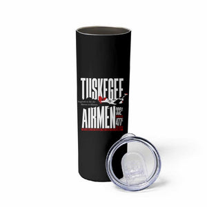 Wings of Honor Tuskegee Airmen Skinny Tumbler 332nd 477th Fighter Group Tribute - African Pride