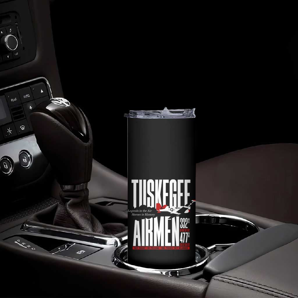 Wings of Honor Tuskegee Airmen Skinny Tumbler 332nd 477th Fighter Group Tribute - African Pride