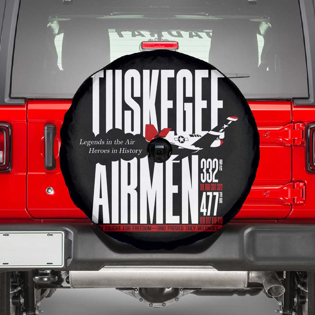 Wings of Honor Tuskegee Airmen Spare Tire Cover 332nd 477th Fighter Group Tribute - African Pride