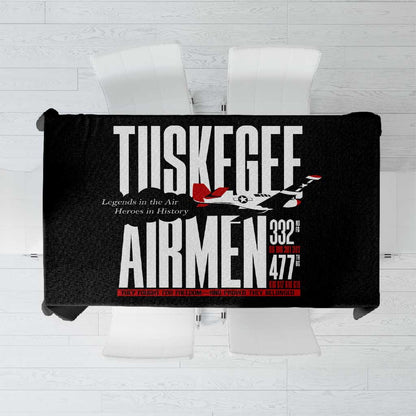 Wings of Honor Tuskegee Airmen Tablecloth 332nd 477th Fighter Group Tribute - African Pride