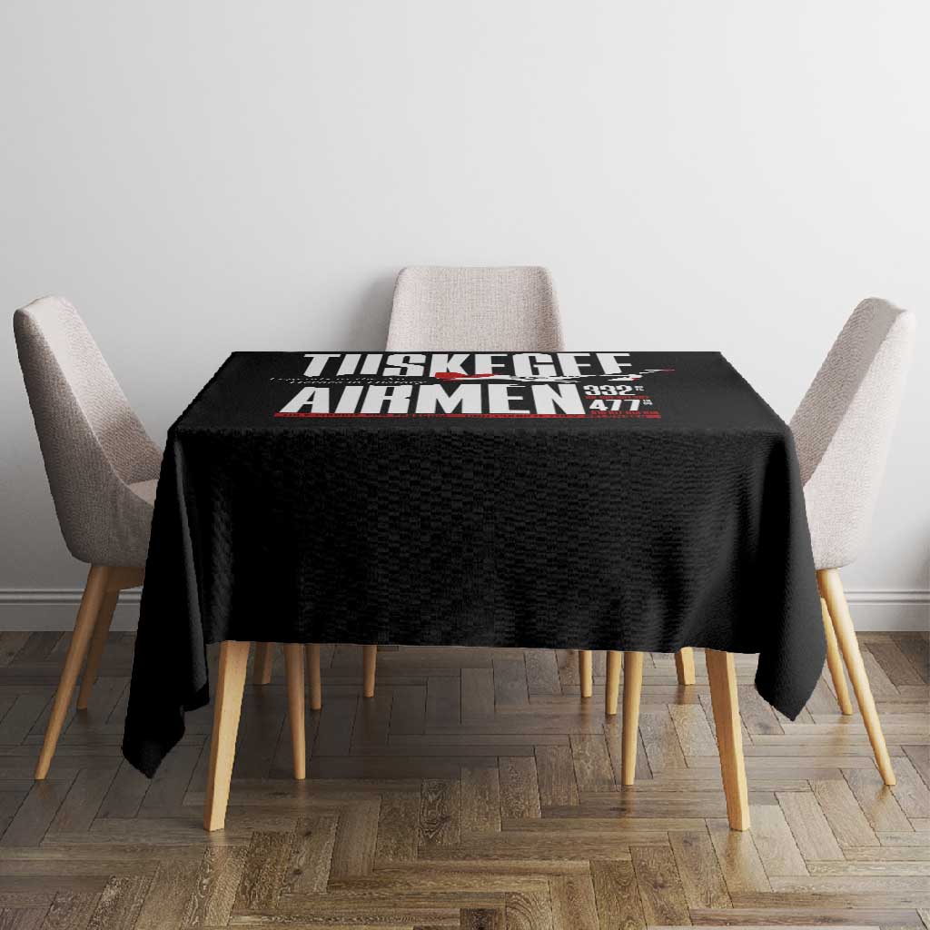 Wings of Honor Tuskegee Airmen Tablecloth 332nd 477th Fighter Group Tribute - African Pride