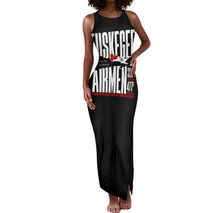 Wings of Honor Tuskegee Airmen Tank Maxi Dress 332nd 477th Fighter Group Tribute - African Pride