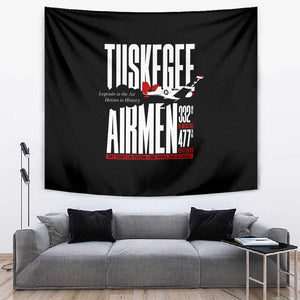 Wings of Honor Tuskegee Airmen Tapestry 332nd 477th Fighter Group Tribute - African Pride