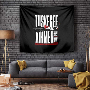 Wings of Honor Tuskegee Airmen Tapestry 332nd 477th Fighter Group Tribute - African Pride