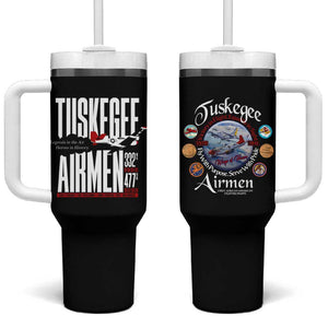 Wings of Honor Tuskegee Airmen Tumbler With Handle 332nd 477th Fighter Group Tribute - African Pride