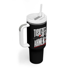 Wings of Honor Tuskegee Airmen Tumbler With Handle 332nd 477th Fighter Group Tribute - African Pride