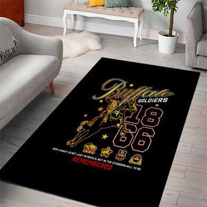 Buffalo Soldiers Area Rug 1866-1944 African American Black Heros Legacy - African Pride