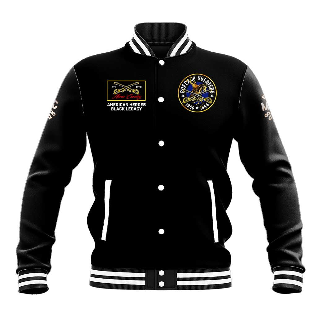 Buffalo Soldiers Baseball Jacket 1866-1944 African American Black Heros Legacy - African Pride