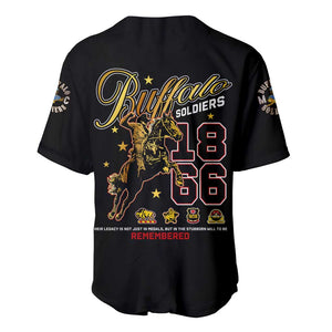 Buffalo Soldiers Baseball Jersey 1866-1944 African American Black Heros Legacy - African Pride