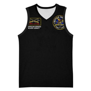 Buffalo Soldiers Basketball Jersey 1866-1944 African American Black Heros Legacy - African Pride