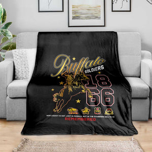 Buffalo Soldiers Blanket 1866-1944 African American Black Heros Legacy - African Pride