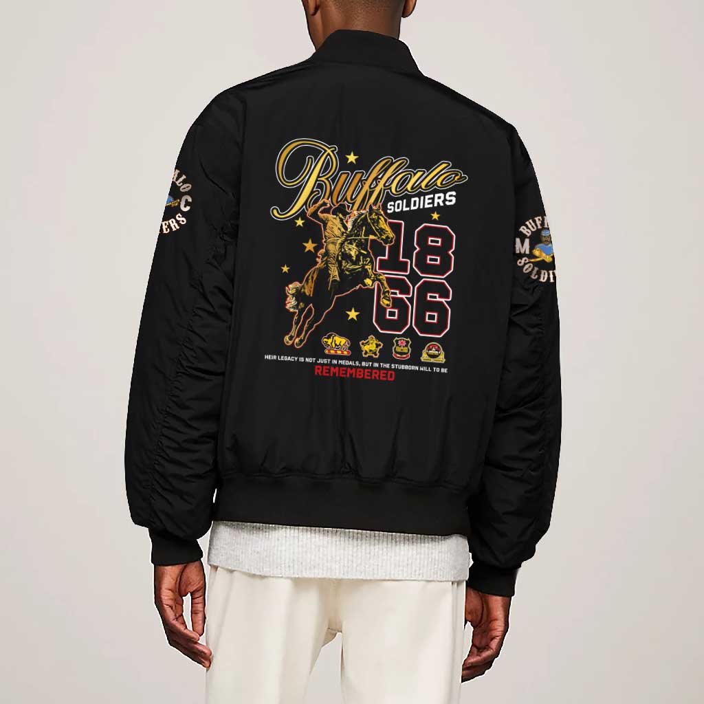 Buffalo Soldiers Bomber Jacket 1866-1944 African American Black Heros Legacy - African Pride