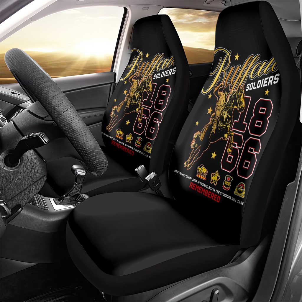 Buffalo Soldiers Car Seat Cover 1866-1944 African American Black Heros Legacy - African Pride