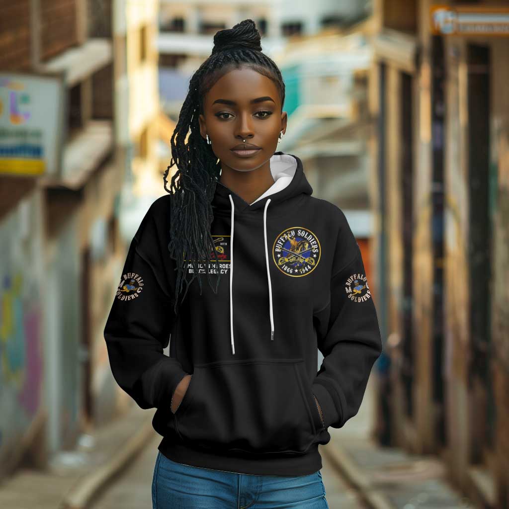 Buffalo Soldiers Hoodie 1866-1944 African American Black Heros Legacy - African Pride