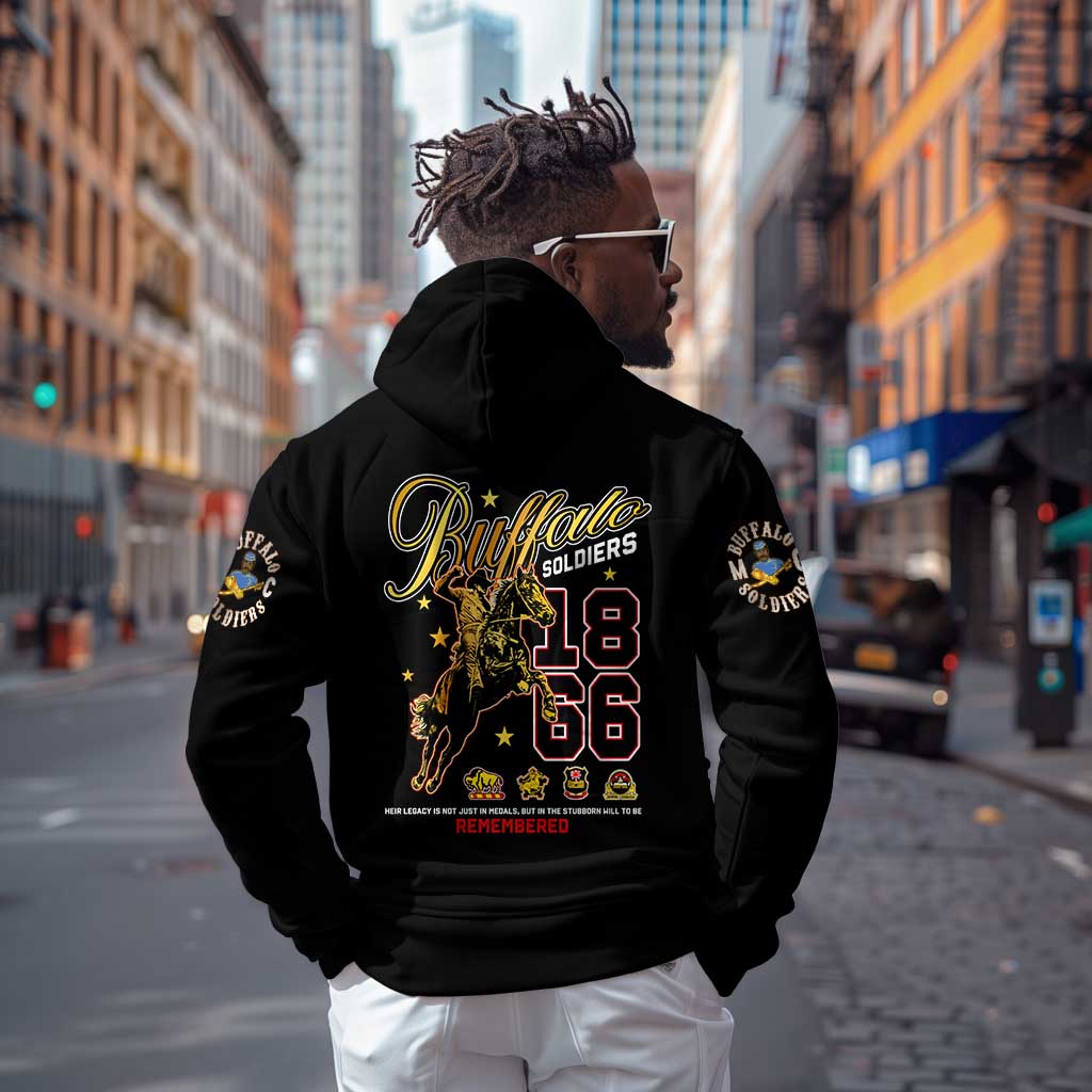 Buffalo Soldiers Hoodie 1866-1944 African American Black Heros Legacy - African Pride