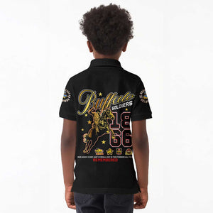 Buffalo Soldiers Kid Polo Shirt 1866-1944 African American Black Heros Legacy - African Pride