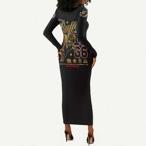 Buffalo Soldiers Long Sleeve Bodycon Dress 1866-1944 African American Black Heros Legacy - African Pride