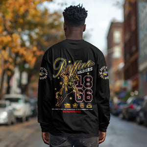 Buffalo Soldiers Long Sleeve Shirt 1866-1944 African American Black Heros Legacy - African Pride