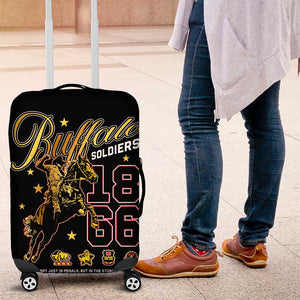 Buffalo Soldiers Luggage Cover 1866-1944 African American Black Heros Legacy - African Pride