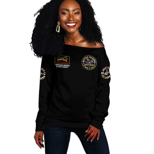 Buffalo Soldiers Off Shoulder Sweater 1866-1944 African American Black Heros Legacy - African Pride