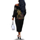 Buffalo Soldiers Off The Shoulder Long Sleeve Dress 1866-1944 African American Black Heros Legacy - African Pride