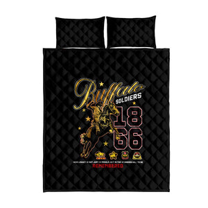 Buffalo Soldiers Quilt Bed Set 1866-1944 African American Black Heros Legacy - African Pride