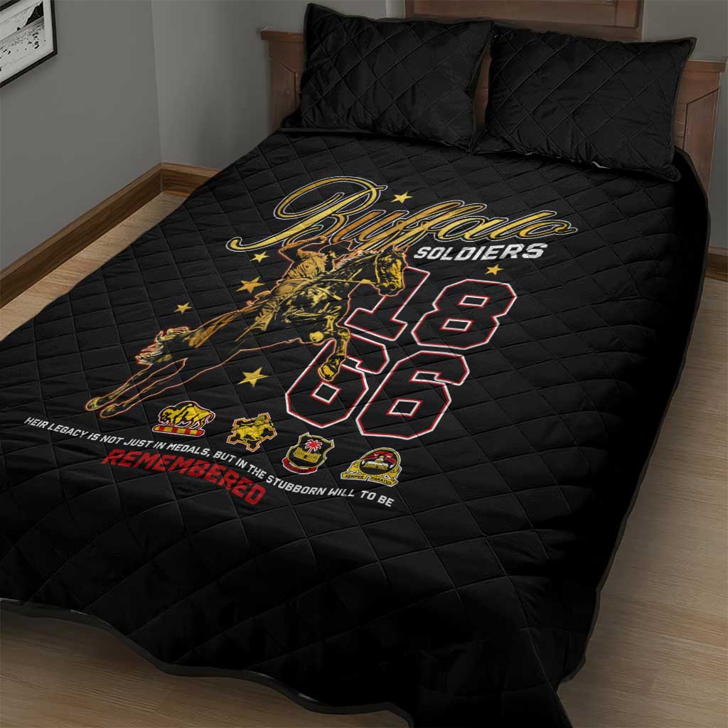 Buffalo Soldiers Quilt Bed Set 1866-1944 African American Black Heros Legacy - African Pride