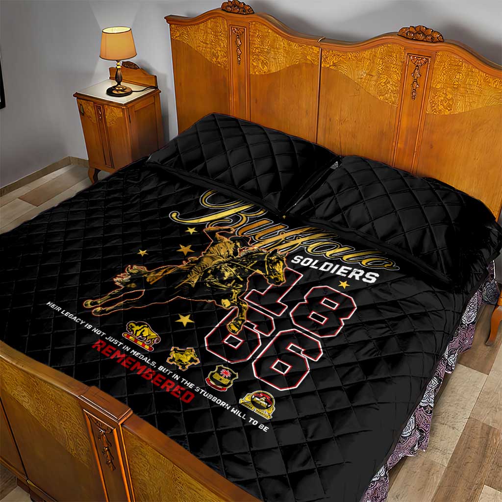 Buffalo Soldiers Quilt Bed Set 1866-1944 African American Black Heros Legacy - African Pride