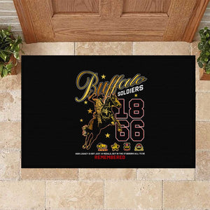 Buffalo Soldiers Rubber Doormat 1866-1944 African American Black Heros Legacy - African Pride