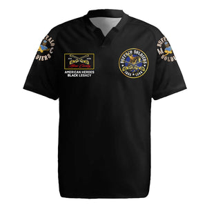 Buffalo Soldiers Rugby Jersey 1866-1944 African American Black Heros Legacy - African Pride