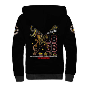 Buffalo Soldiers Sherpa Hoodie 1866-1944 African American Black Heros Legacy - African Pride