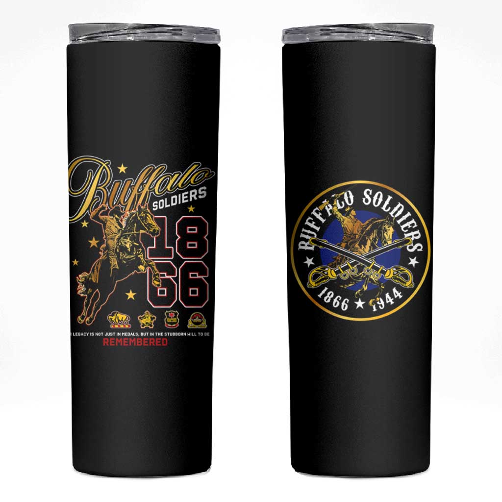 Buffalo Soldiers Skinny Tumbler 1866-1944 African American Black Heros Legacy - African Pride