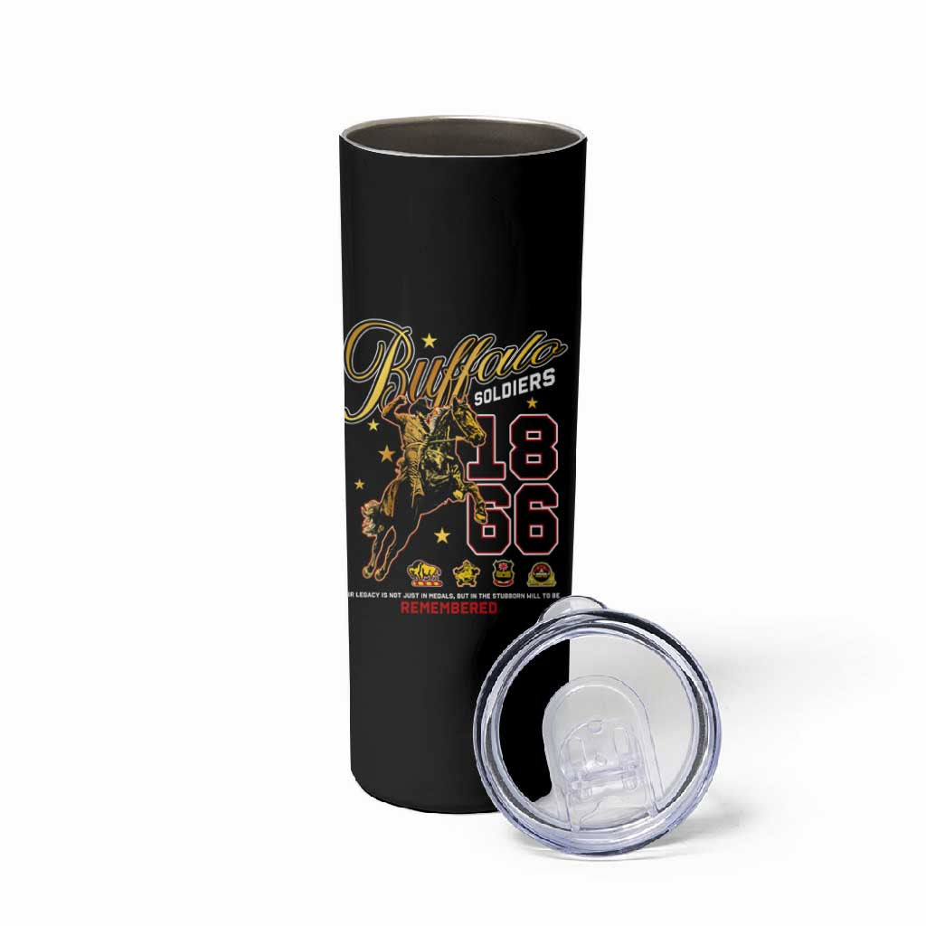 Buffalo Soldiers Skinny Tumbler 1866-1944 African American Black Heros Legacy - African Pride