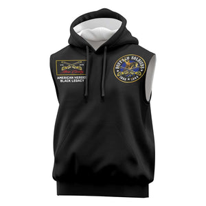 Buffalo Soldiers Sleeveless Hoodie 1866-1944 African American Black Heros Legacy - African Pride