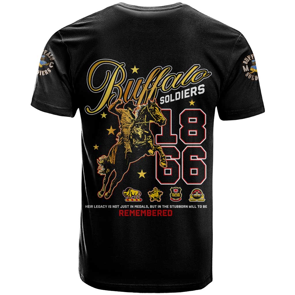 Buffalo Soldiers T shirt 1866-1944 African American Black Heros Legacy - African Pride
