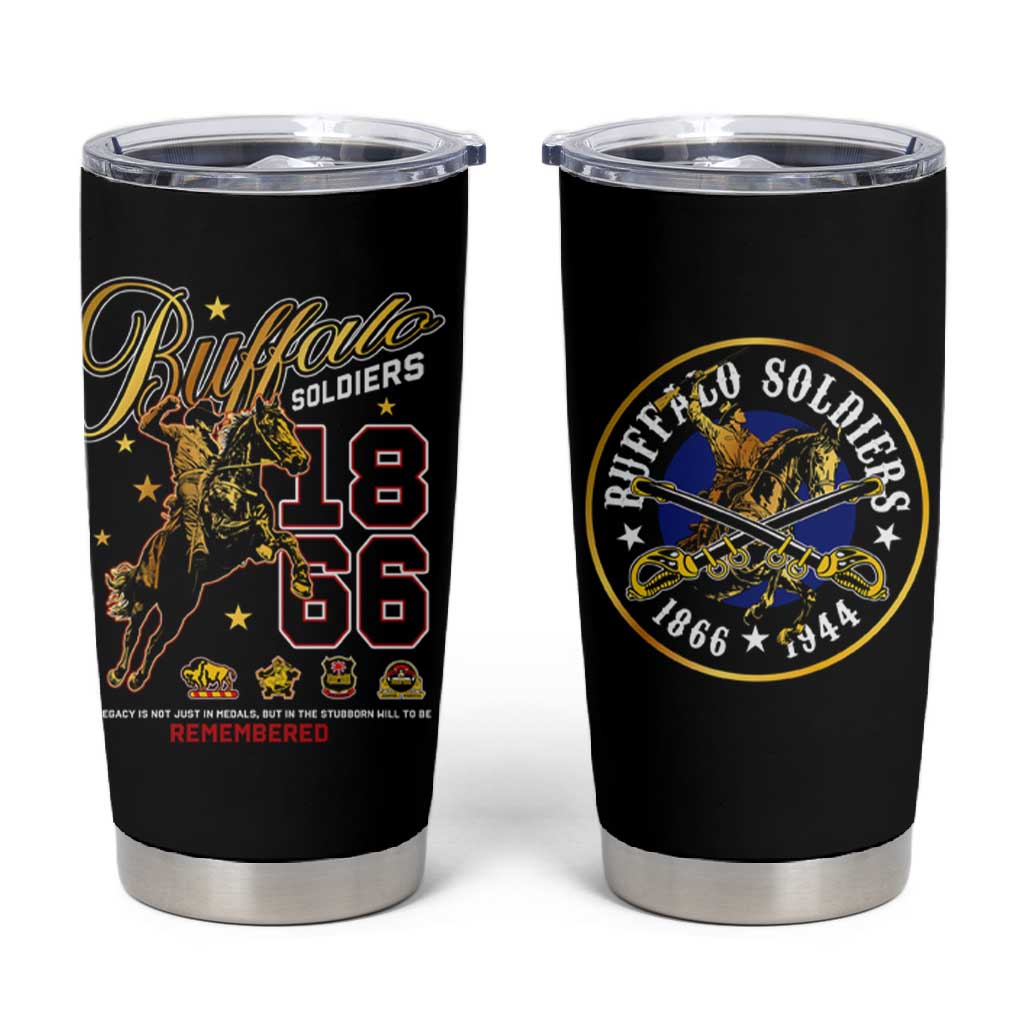Buffalo Soldiers Tumbler Cup 1866-1944 African American Black Heros Legacy - African Pride