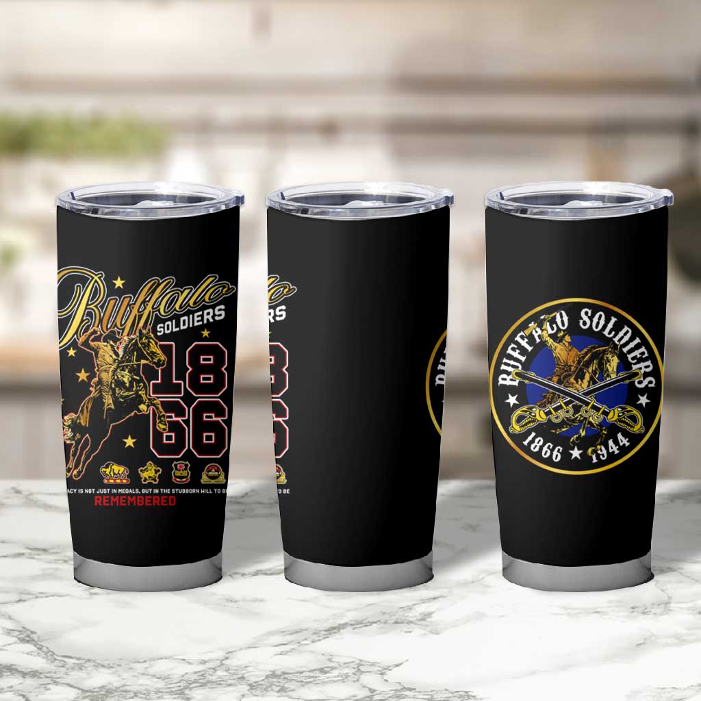 Buffalo Soldiers Tumbler Cup 1866-1944 African American Black Heros Legacy - African Pride