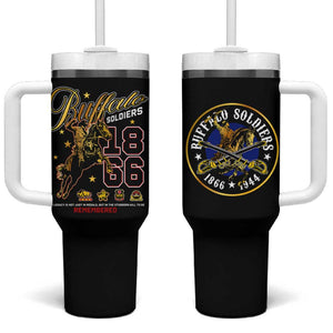 Buffalo Soldiers Tumbler With Handle 1866-1944 African American Black Heros Legacy - African Pride