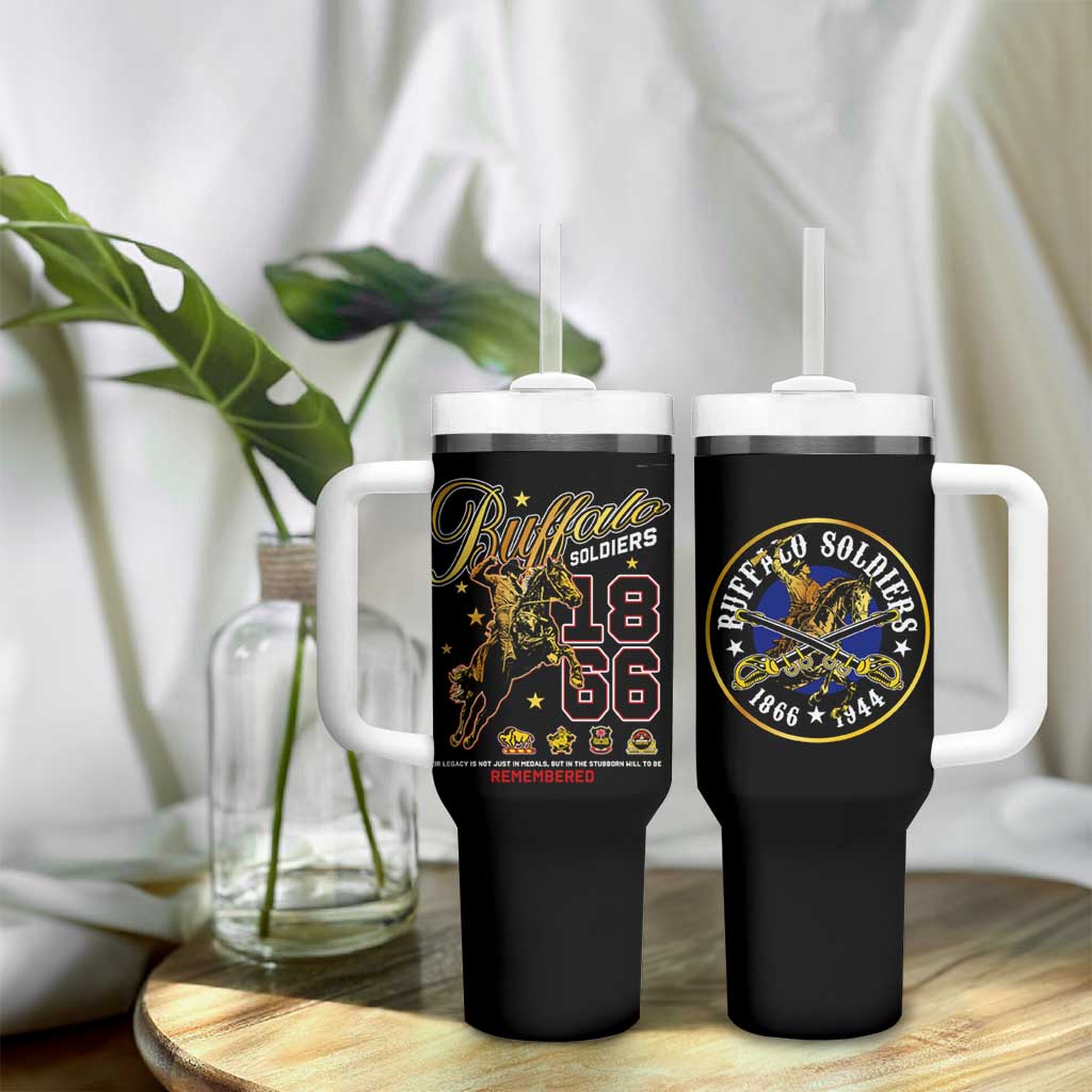 Buffalo Soldiers Tumbler With Handle 1866-1944 African American Black Heros Legacy - African Pride
