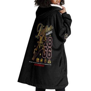 Buffalo Soldiers Wearable Blanket Hoodie 1866-1944 African American Black Heros Legacy - African Pride