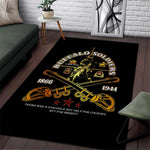 Strength Honor Legacy Buffalo Soldiers Area Rug African American Cavalry Tribute - African Pride