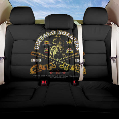 Strength Honor Legacy Buffalo Soldiers Back Car Seat Cover African American Cavalry Tribute - African Pride