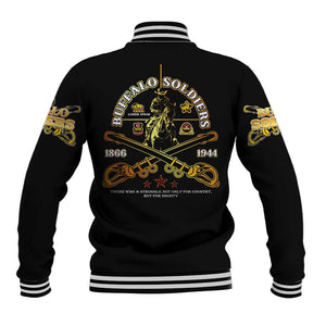 Strength Honor Legacy Buffalo Soldiers Baseball Jacket African American Cavalry Tribute - African Pride