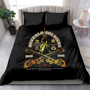 Strength Honor Legacy Buffalo Soldiers Bedding Set African American Cavalry Tribute - African Pride