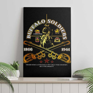 Strength Honor Legacy Buffalo Soldiers Canvas Wall Art African American Cavalry Tribute - African Pride