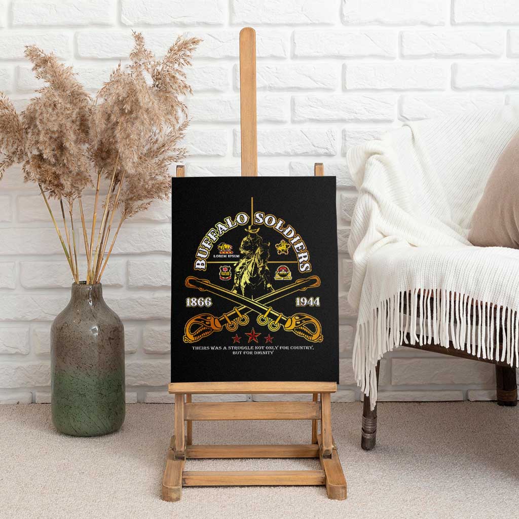 Strength Honor Legacy Buffalo Soldiers Canvas Wall Art African American Cavalry Tribute - African Pride