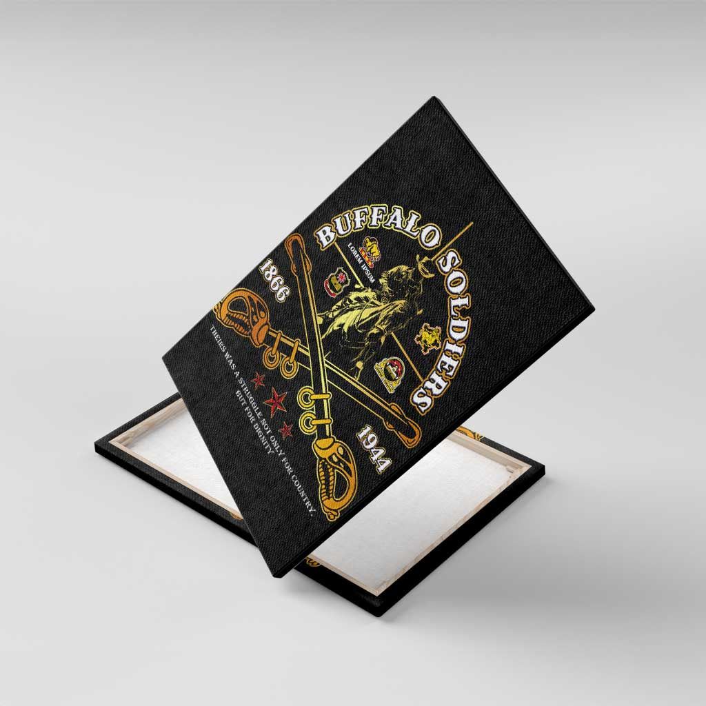 Strength Honor Legacy Buffalo Soldiers Canvas Wall Art African American Cavalry Tribute - African Pride