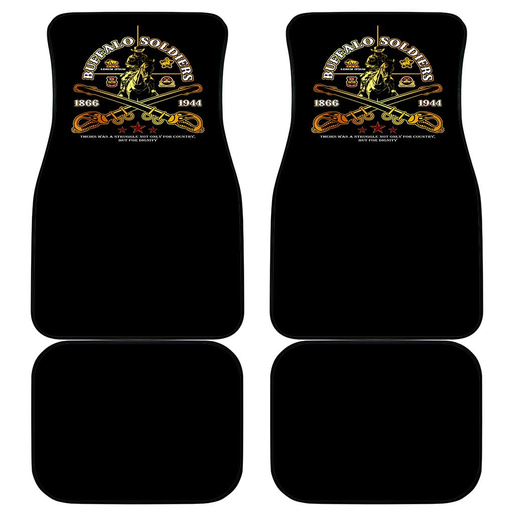 Strength Honor Legacy Buffalo Soldiers Car Mats African American Cavalry Tribute - African Pride